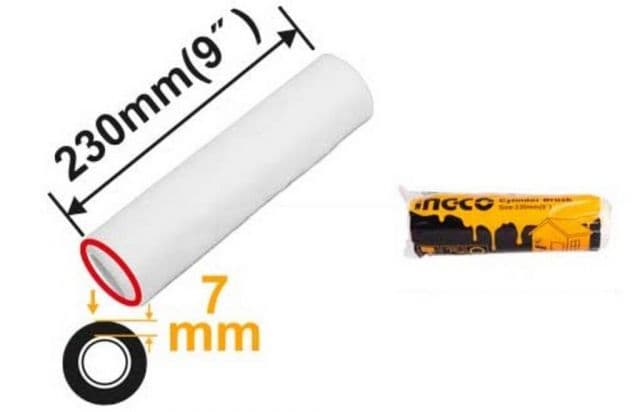 Kinekus Valček maliarsky náhradný 230x7mm INGCO, na hladký povrch