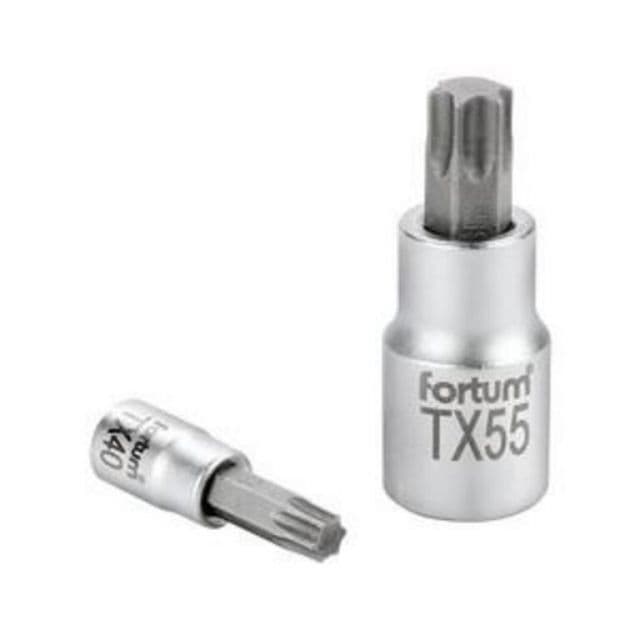 FORTUM Hlavica zástrčná 1/4" torx TX27