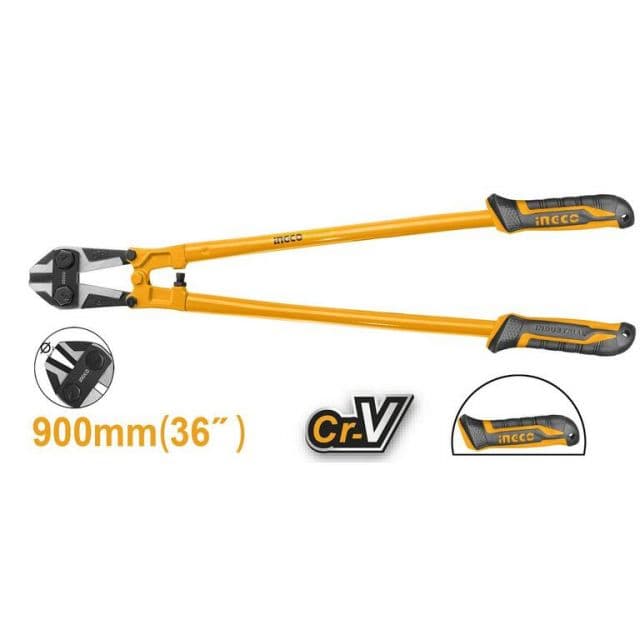 Kinekus Pákové kliešte 36"/900mm, CrV, kalené čeľuste, ergonomická TPR rukoväť, INGCO