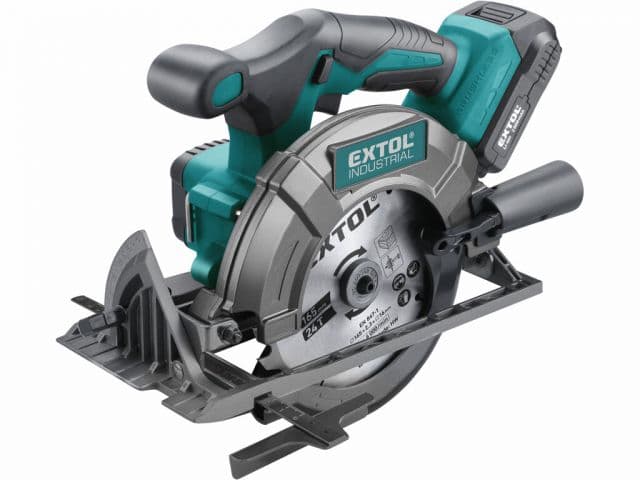 EXTOL INDUSTRIAL Píla okružná 165mm AKU Share 20, 1x2Ah Li-on, 2,4A nabíjačka