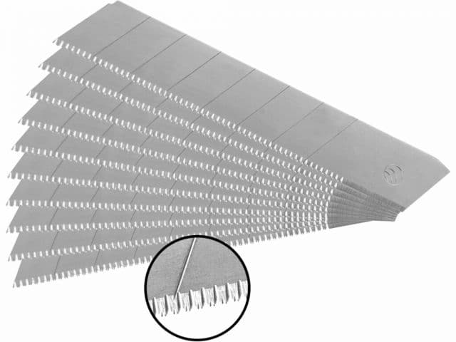 EXTOL PREMIUM Brity do univerzálneho noža olamovacie zo zúbkami 10ks, 18x0,5mm