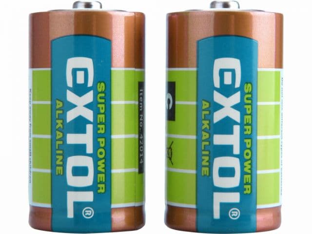 EXTOL ENERGY Batéria C/LR14 alkalická 2ks 1,5V