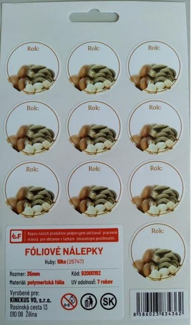 Kinekus Samolepka na viečka HUBY 10 ks