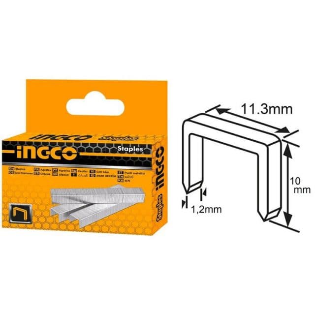 Kinekus Sponky do zošívačky 11,3 x 1,2 x 10mm 1000ks INGCO KLC