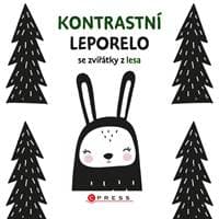 Kontrastní leporelo se zvířátky z lesa - kolektiv