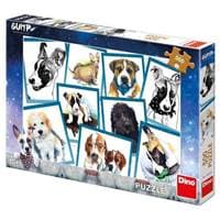 Puzzle 500 Pes Gump - autor neuvedený