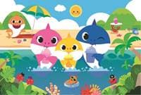 Puzzle Baby Shark s rodinou na dovolené - autor neuvedený