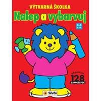 Výtvarná školka červená - nalep a vybarv - autor neuvedený