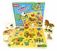 Zvukové puzzle - Farma - Tablet vkládačka - autor neuvedený