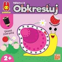 Veselé zvieratká - nalepuj a obkresľuj - Kolektív autorov