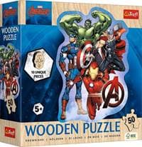 Dřevěné obrysové puzzle Avengers a jejich dobrodružství - autor neuvedený
