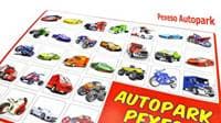 Pexeso Autopark 32 dvojíc - spoločenská hra - autor neuvedený