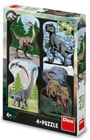 Puzzle 4x54 Jurský svět - autor neuvedený