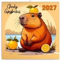 NOTIQUE Poznámkový kalendár Kapybary 2027, 30 x 30 cm - autor neuvedený