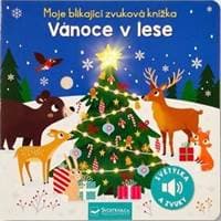 Moje blikající zvuková knížka Vánoce v lese - Dudziuková Kasia