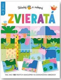 Zvieratá - Skladaj a nalepuj - autor neuvedený
