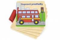 Viga Drevená knižka Dopravné prostriedky
