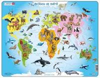 Puzzle 28 Zvířata ve světě deskové - autor neuvedený