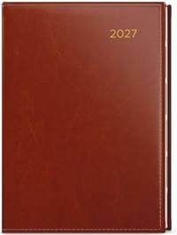 Týdenní diář 2027 Oskar Premier A5 hnědá - autor neuvedený