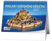 Poklady světového dědictví 2027 - stolní kalendář - autor neuvedený