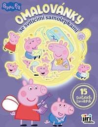 Omalovánky se svítícími samolepkami Prasátko Peppa - autor neuvedený