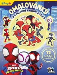 Omalovánky se svítícími samolepkami Spidey - autor neuvedený