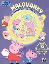 Maľovanky so svietiacimi samolepkami - Prasiatko Peppa - autor neuvedený
