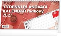 Plánovací řádkový kalendář 2027 - stolní kalendář - autor neuvedený