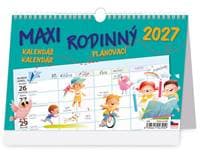 Maxi rodinný plánovací kalendář 2027 - stolní kalendář - autor neuvedený