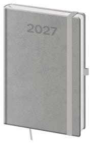Týdenní diář 2027 A5 Print Pop šedý - autor neuvedený