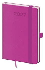Kapesní diář 2027 A6 Print Pop fialový - autor neuvedený