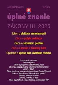 Aktualizácia III/3 2025 Zamestnanosť a pobyt cudzincov - autor neuvedený