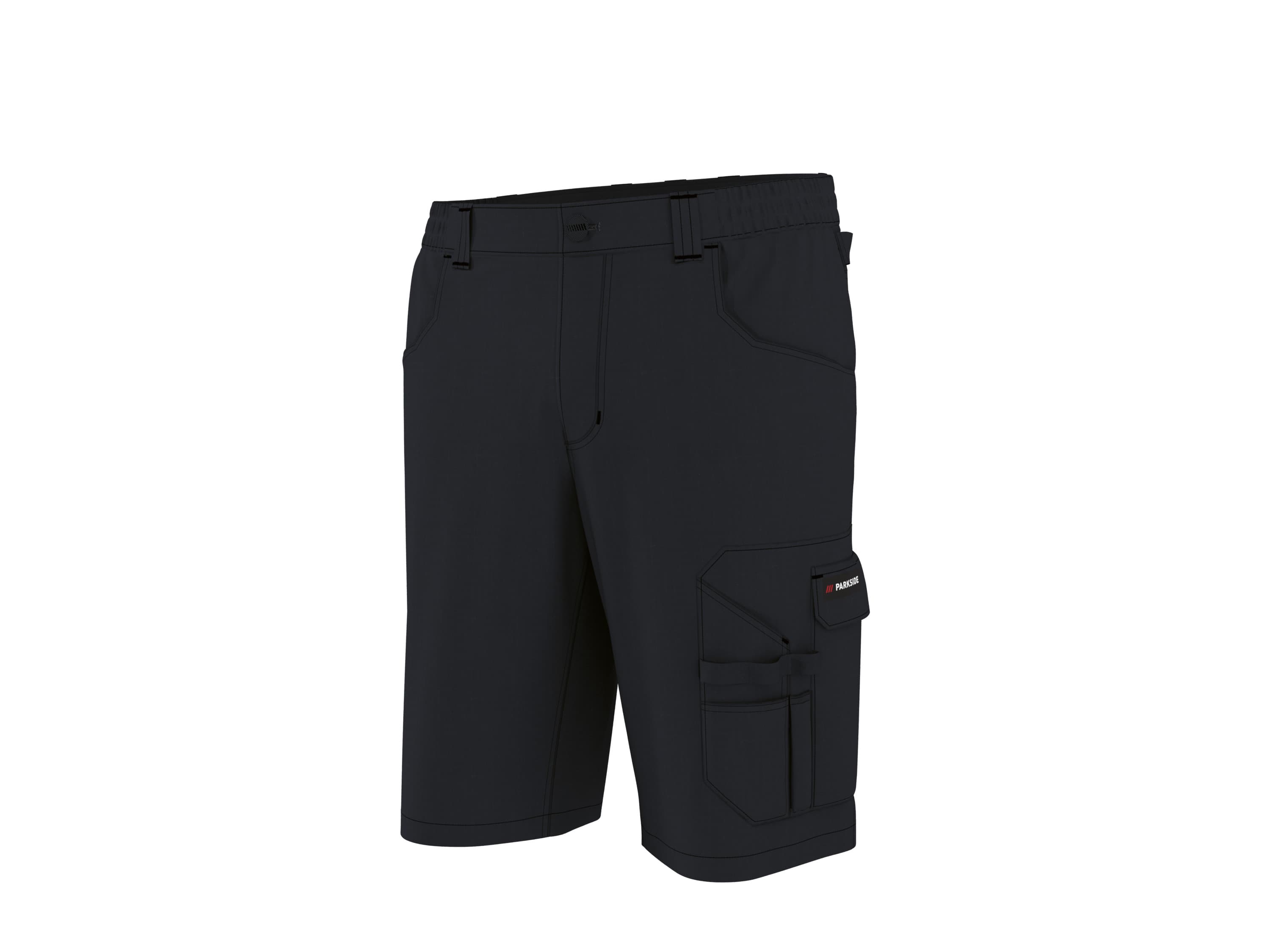 PARKSIDE® Pánske pracovné šortky (čierna, 58)