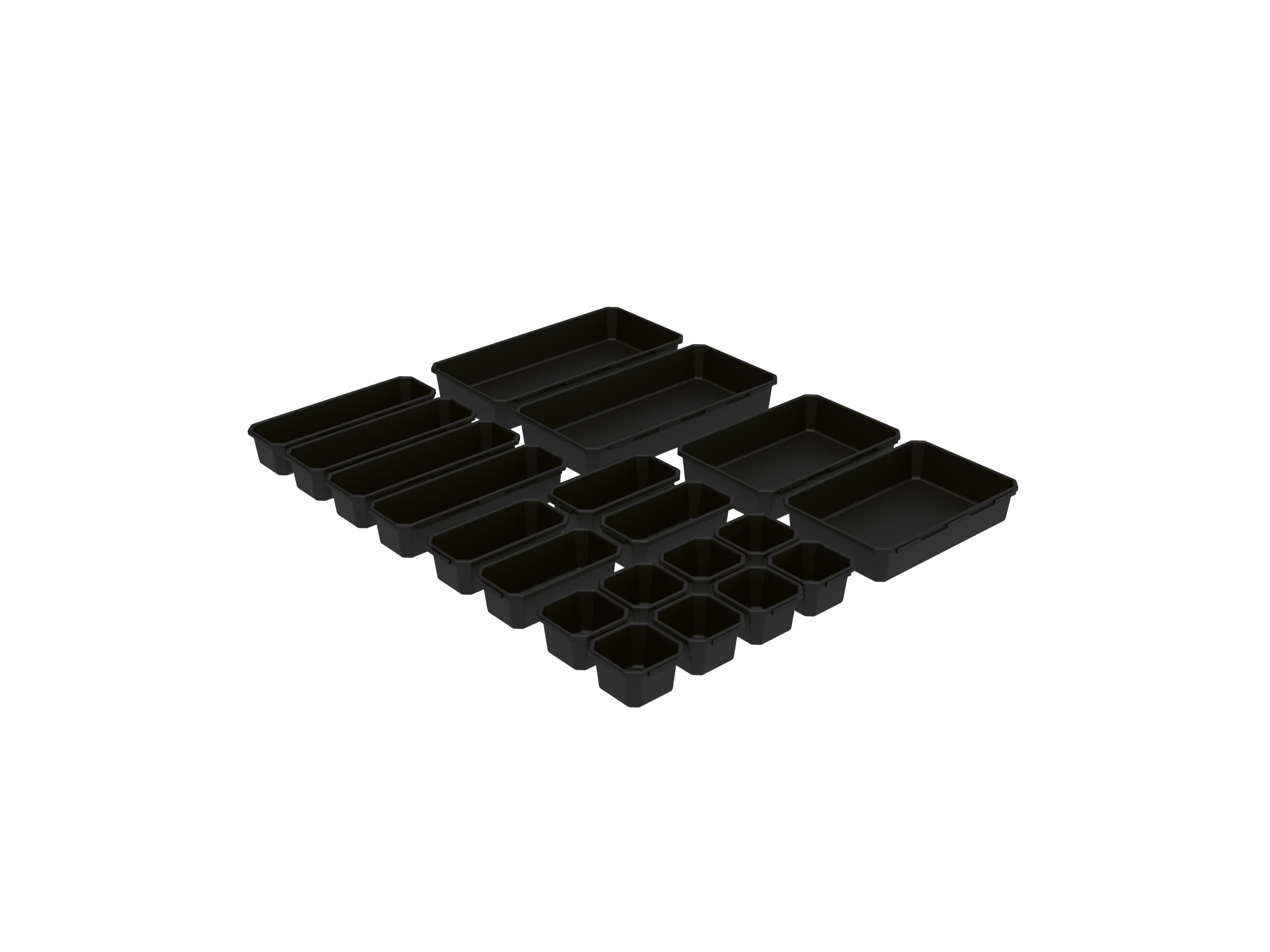 PARKSIDE® Súprava misiek na organizáciu (čierna)