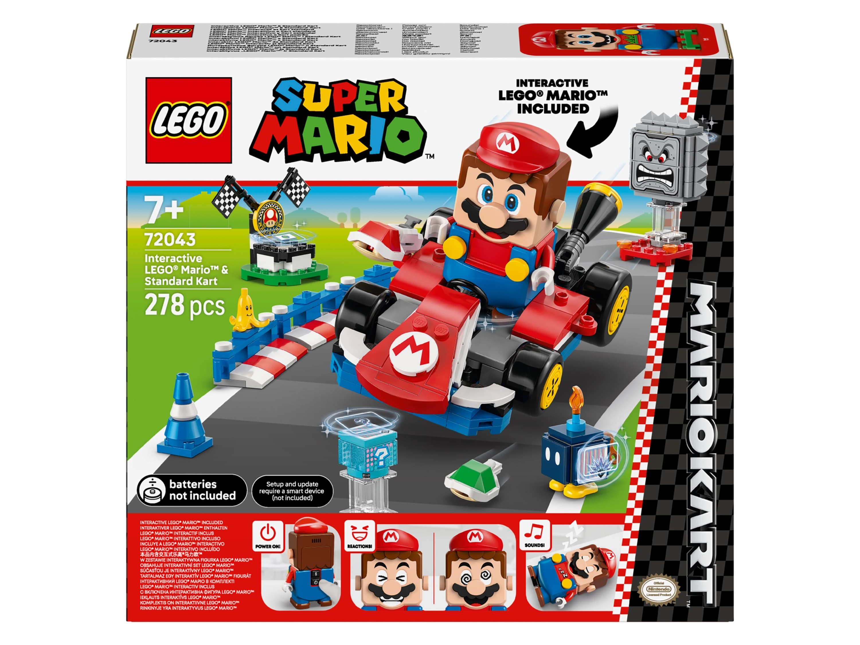 LEGO® Super Mario 72043 Mario Kart™ – Interaktívny LEGO® Mario™ a Standard Kart