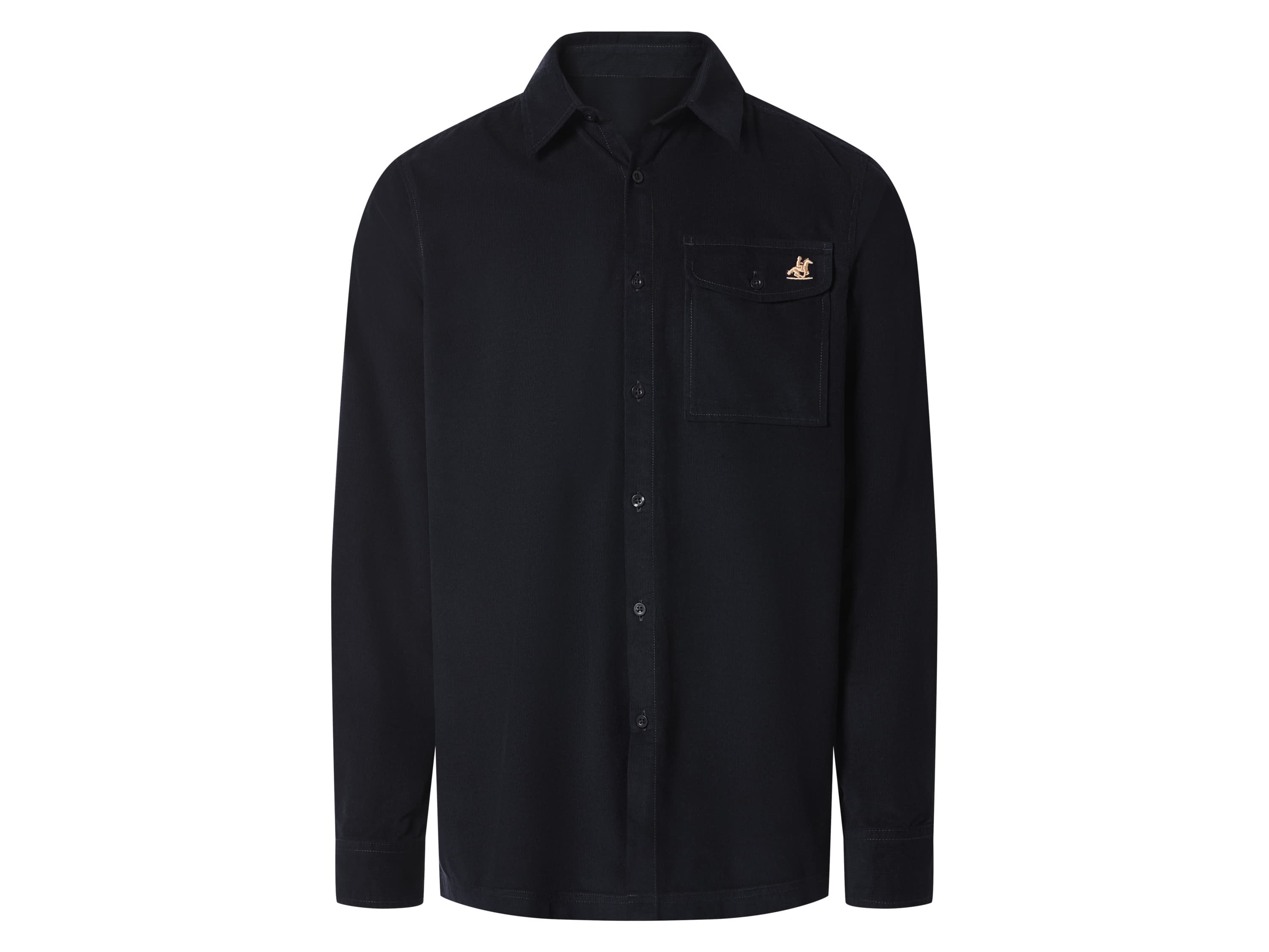 esmara Men Pánska košeľa z jemného menčestru Premium (navy modrá, L (41/42))