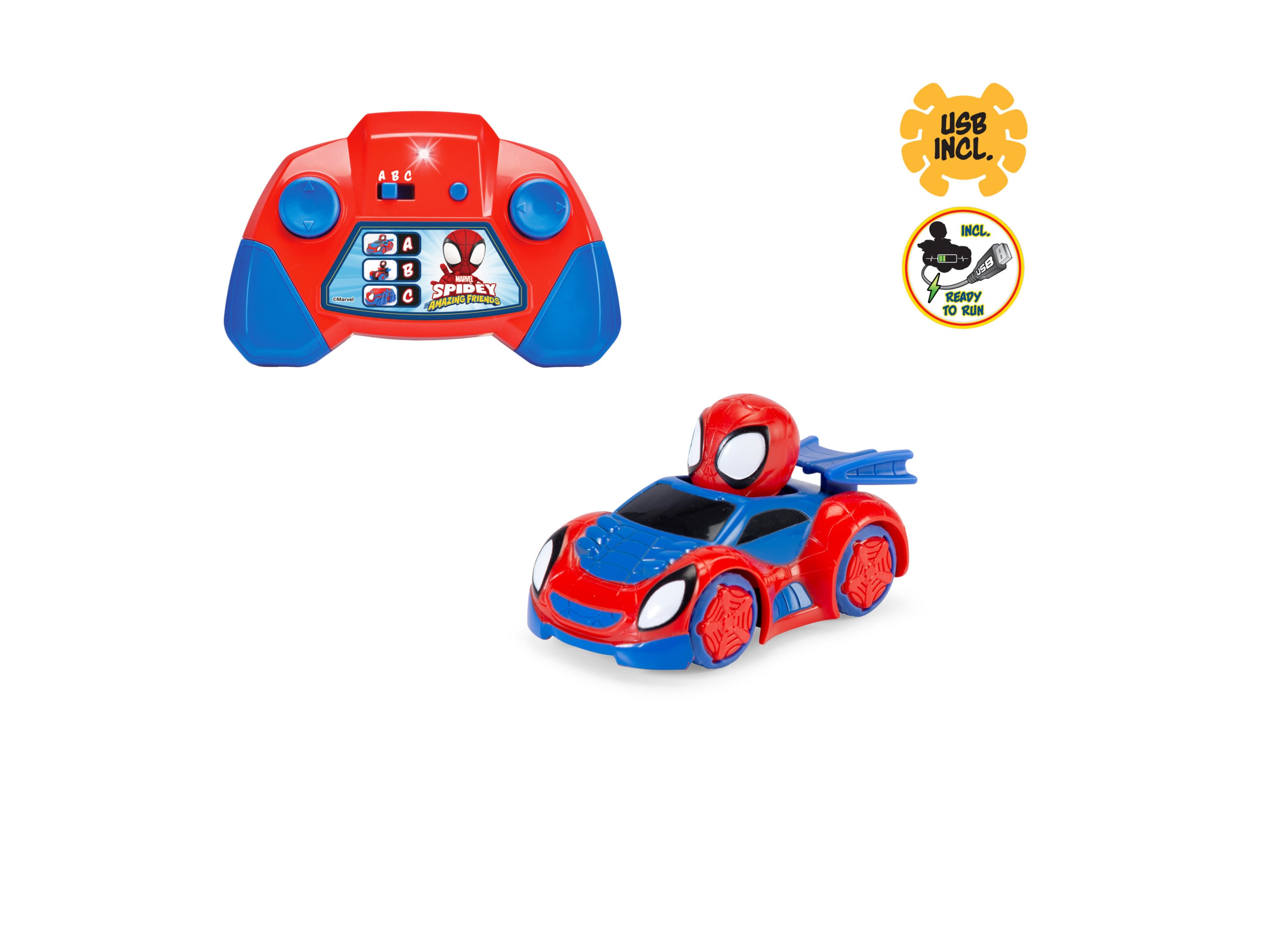 DICKIE Spidey Autíčko na diaľkové ovládanie (Web crawler)