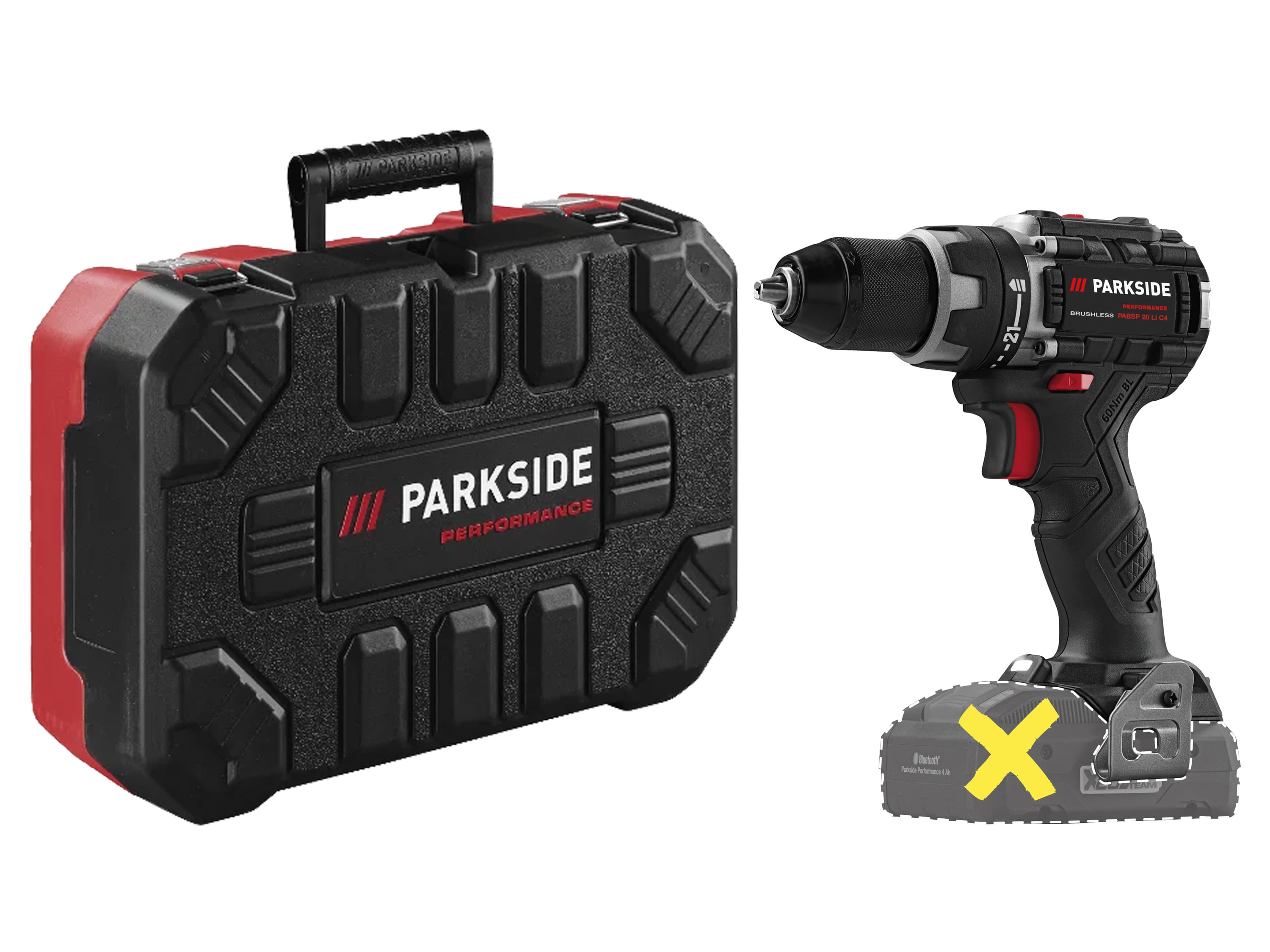 PARKSIDE PERFORMANCE® Aku vŕtací skrutkovač PABSP 20 Li C4 – bez akumulátora