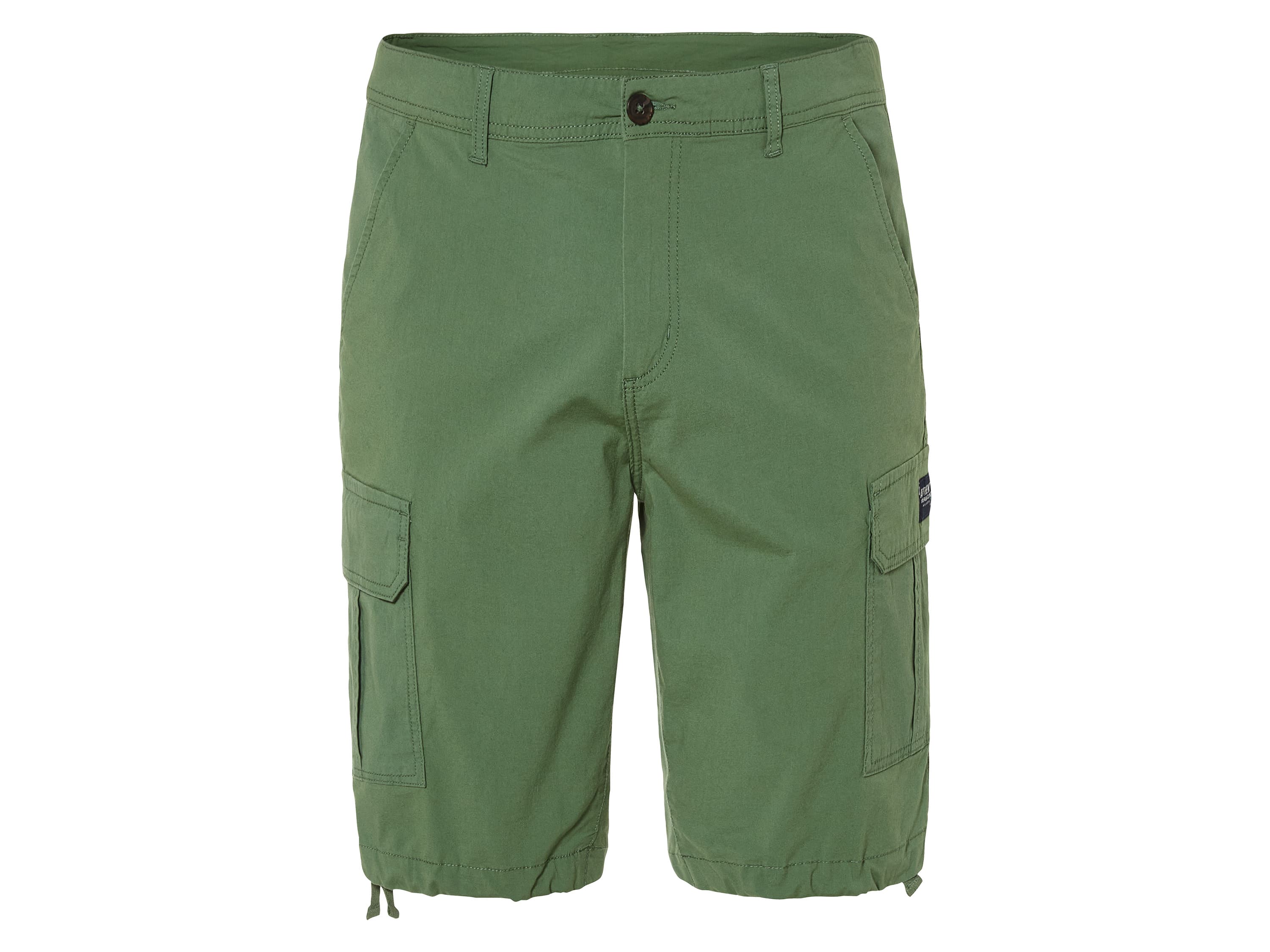 LIVERGY® Pánske cargo bermudy (50, zelená)