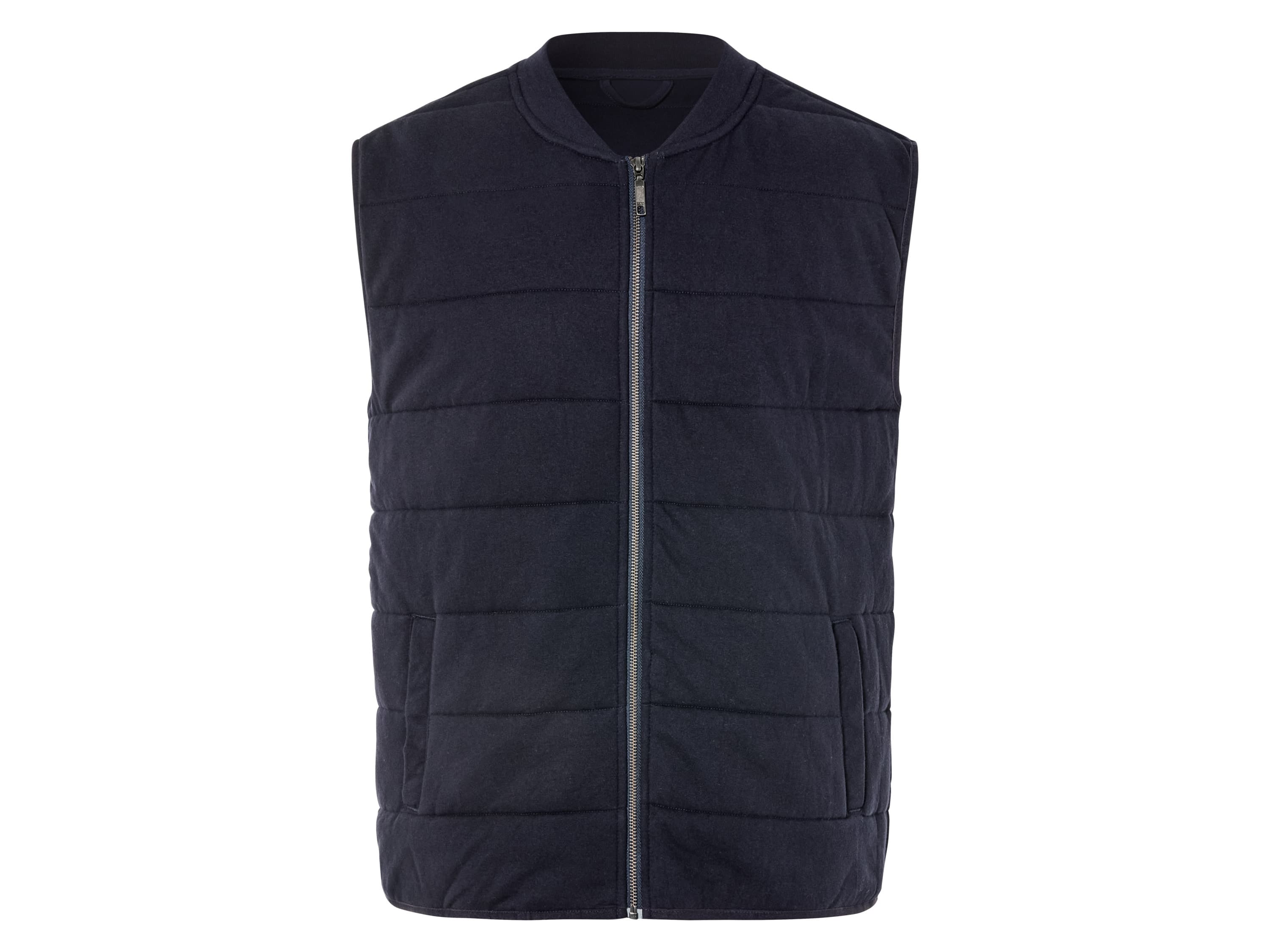LIVERGY® Pánska prešívaná vesta (navy modrá, S (44/46))