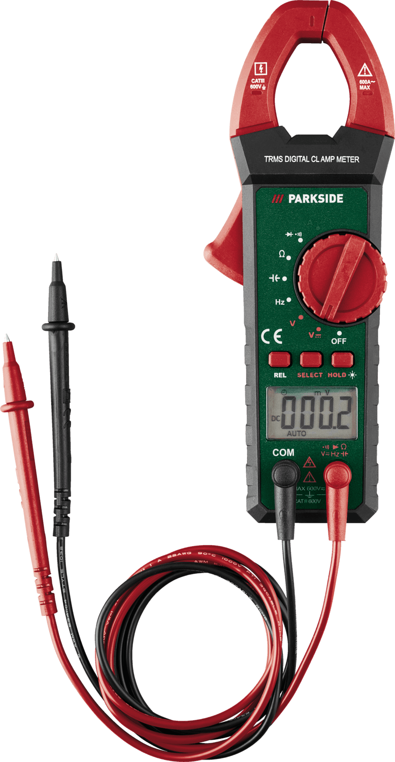 PARKSIDE® Kliešťový ampérmeter/Hrotový multimeter (kliešťový multimeter)