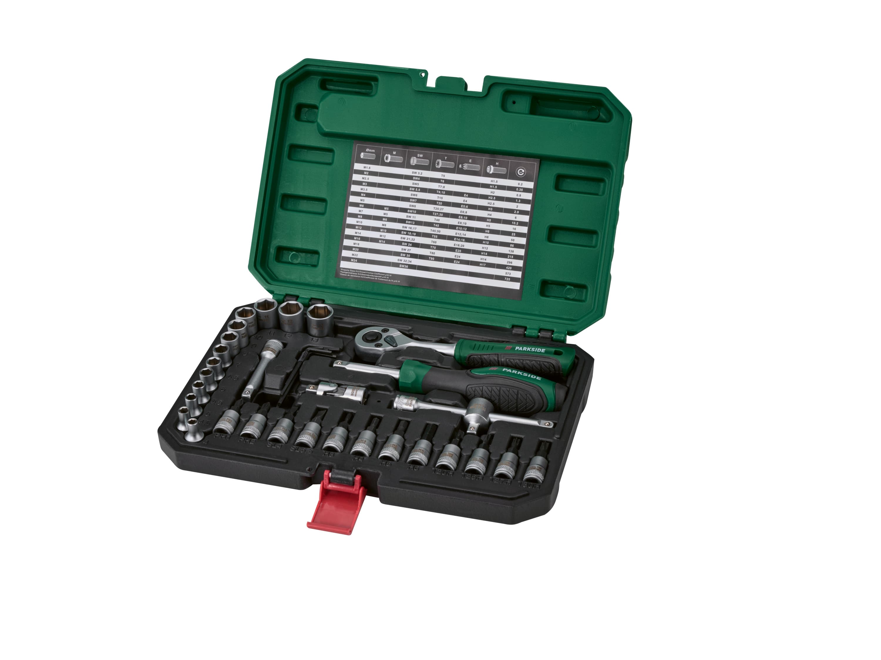PARKSIDE® Súprava nástrčných kľúčov PSSS 36 A1, 36-dielna