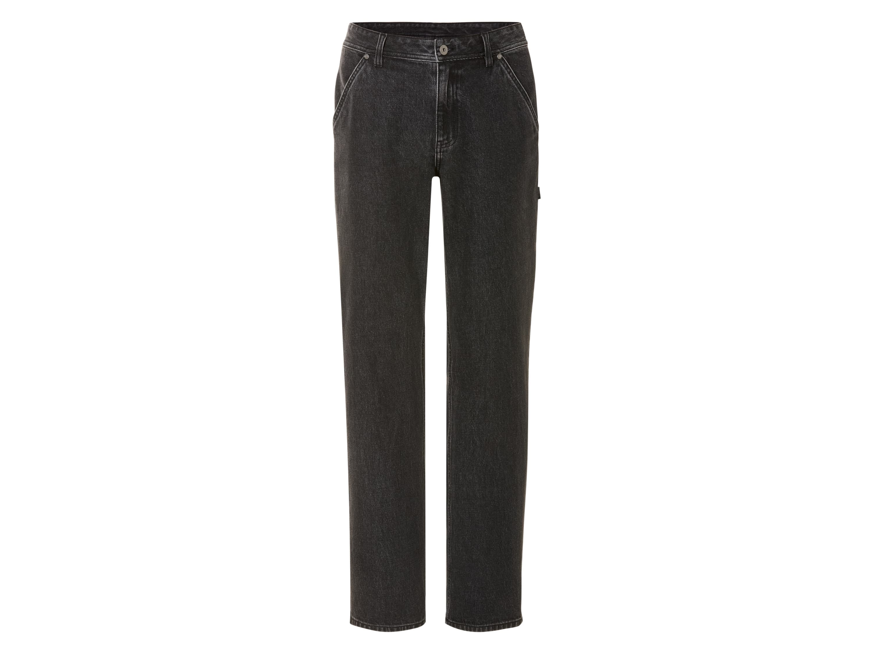LIVERGY® Pánske rifle Carpenter „Relaxed Fit“ (tmavosivá, 48 (32/32))