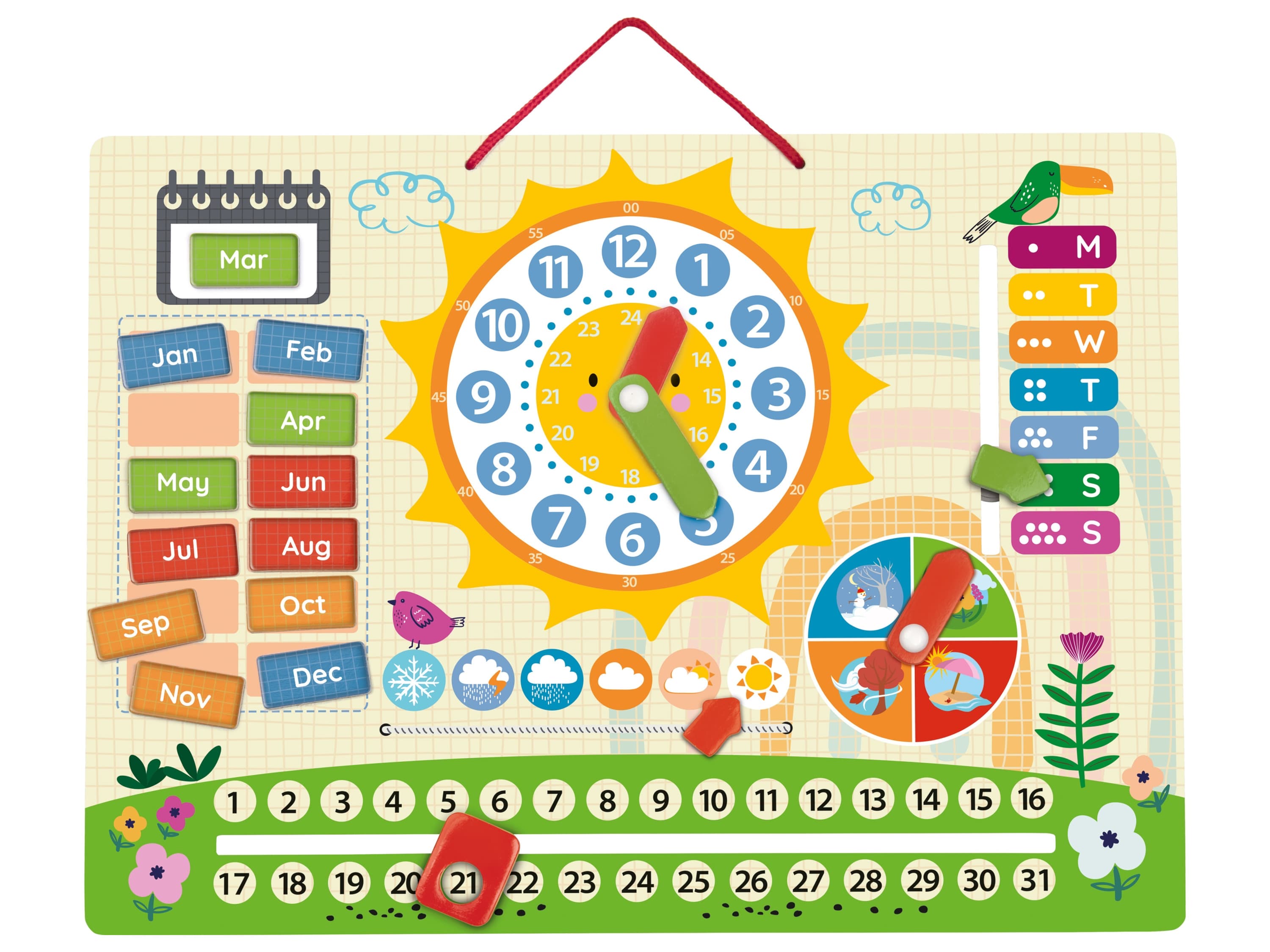 Playtive Drevený notebook/Magnetické hodiny (magnetické hodiny)