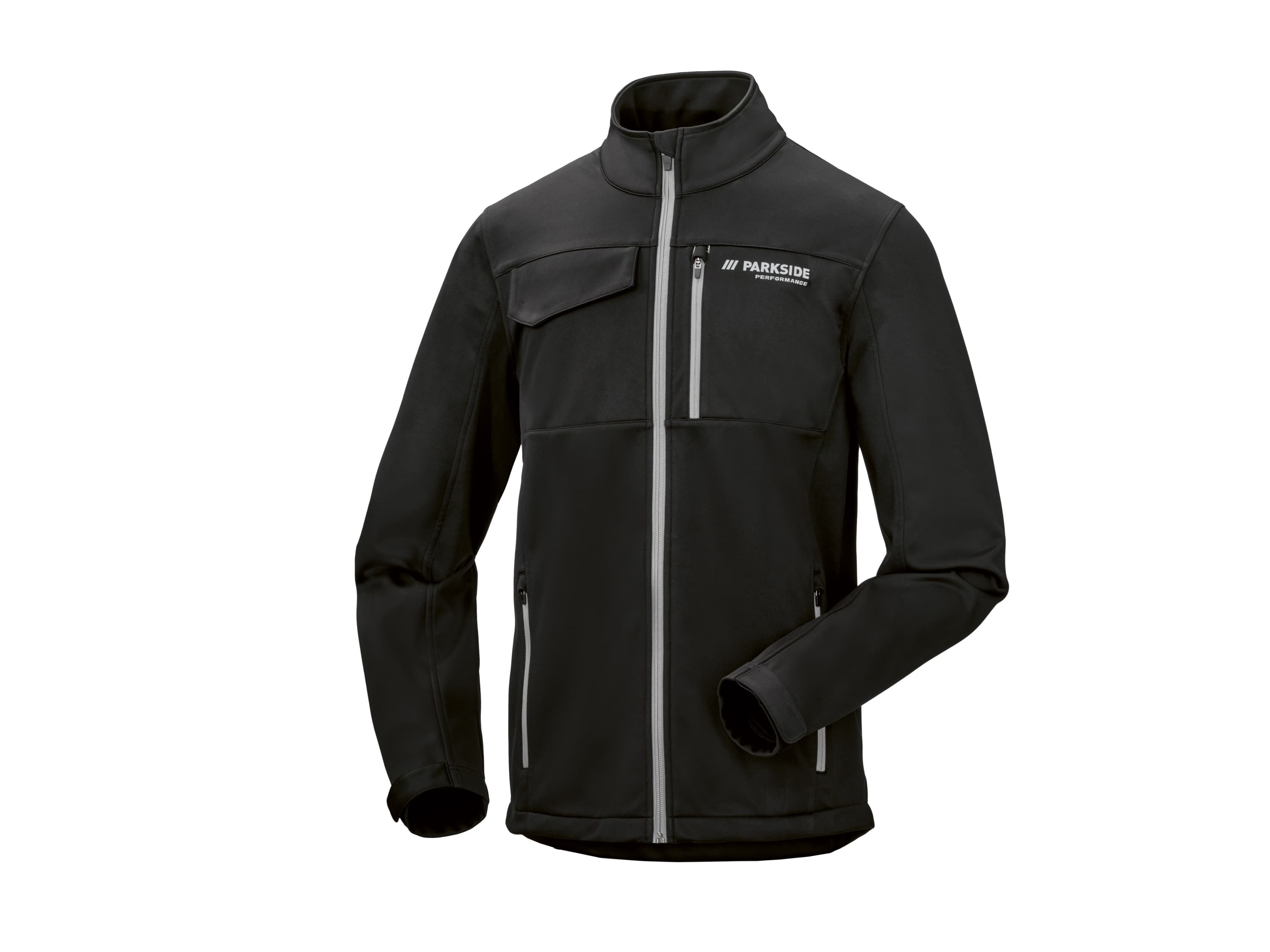 PARKSIDE PERFORMANCE® Pánska softšelová pracovná bunda (čierna, XL (56/58))