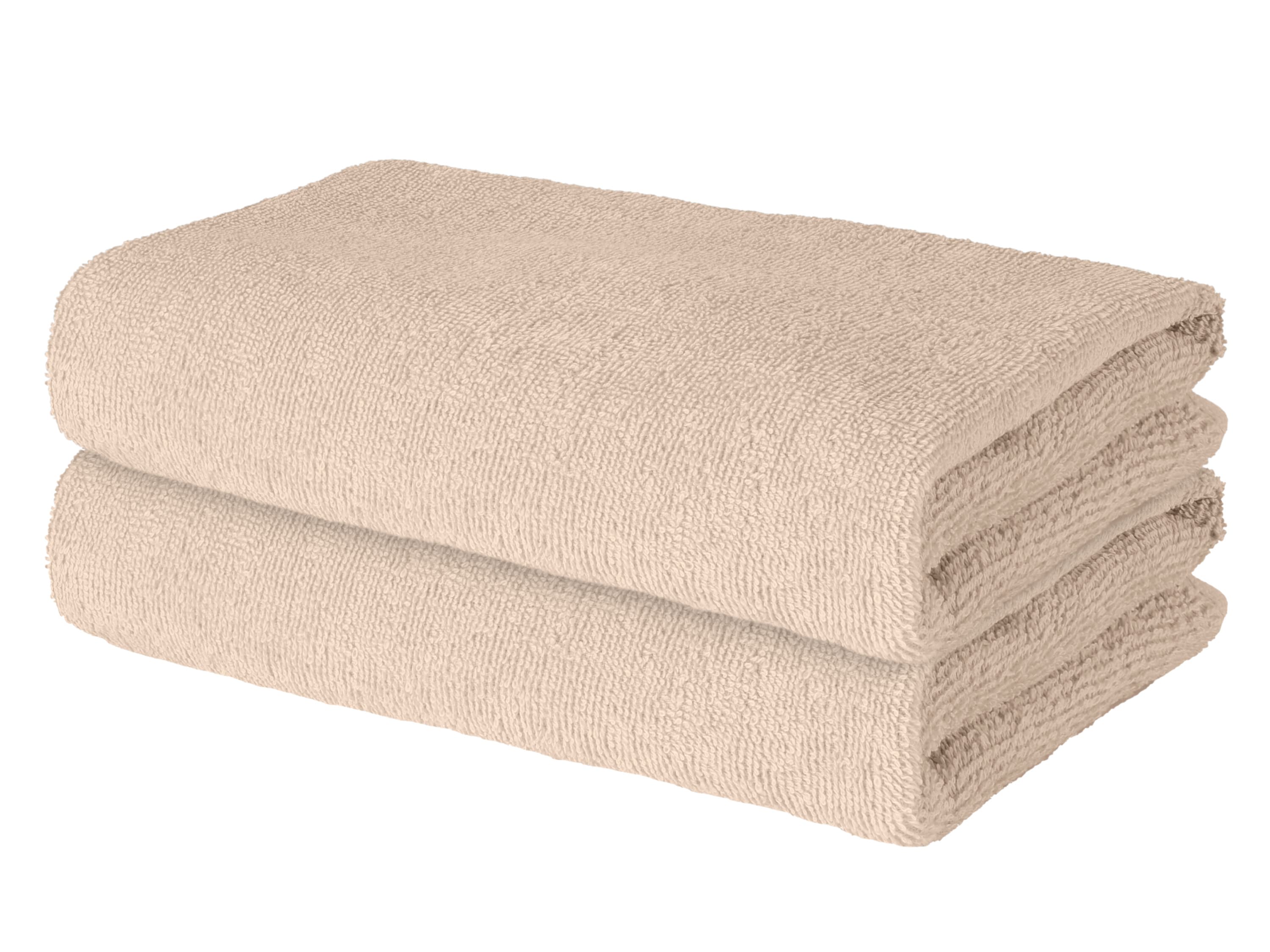 LIVARNO® Froté uteráky, 50 x 100 cm, 2 kusy (béžová)