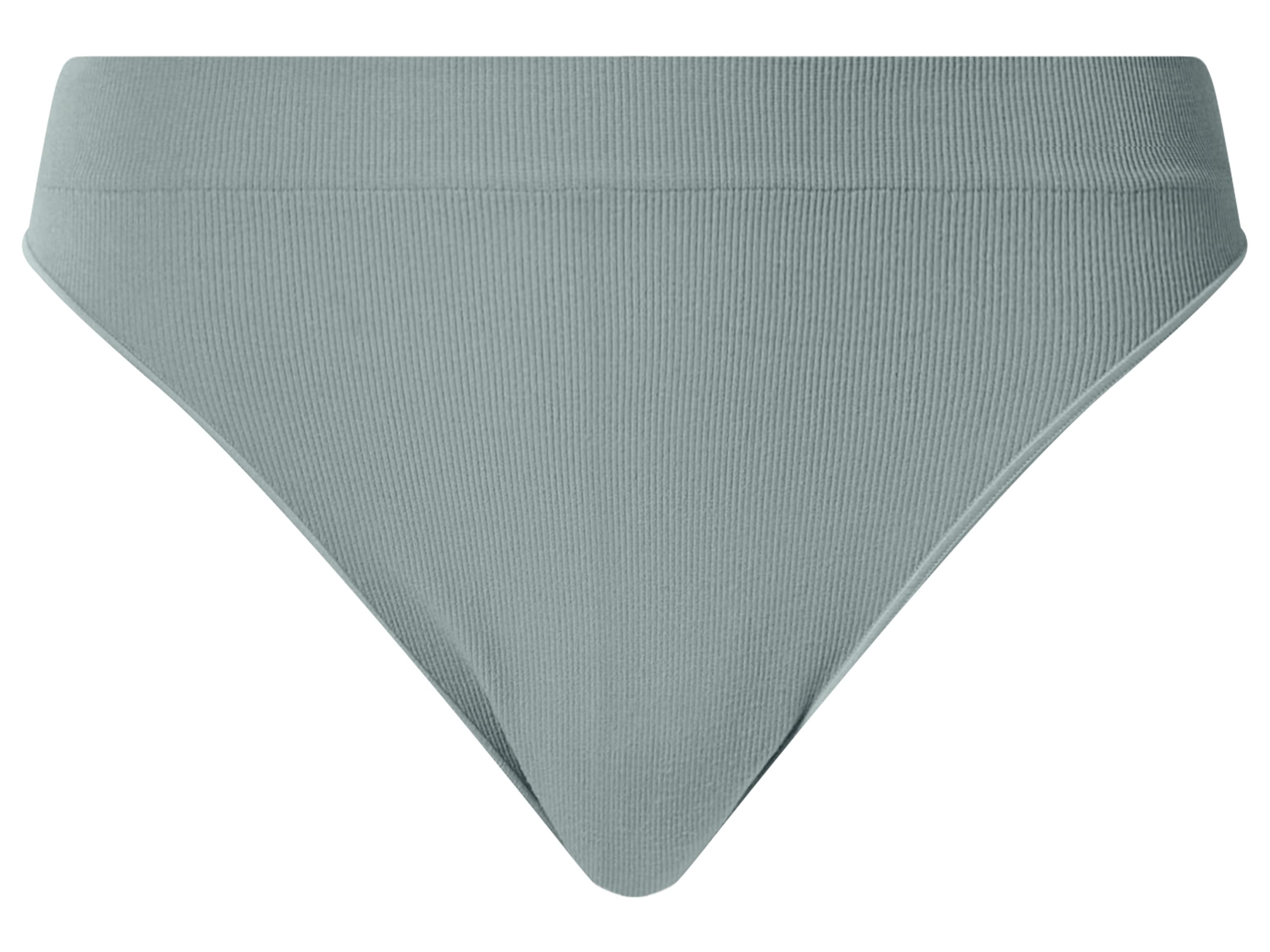 ESMARA® Dámske rebrované tangá, 3 kusy (zelená, S (36/38))