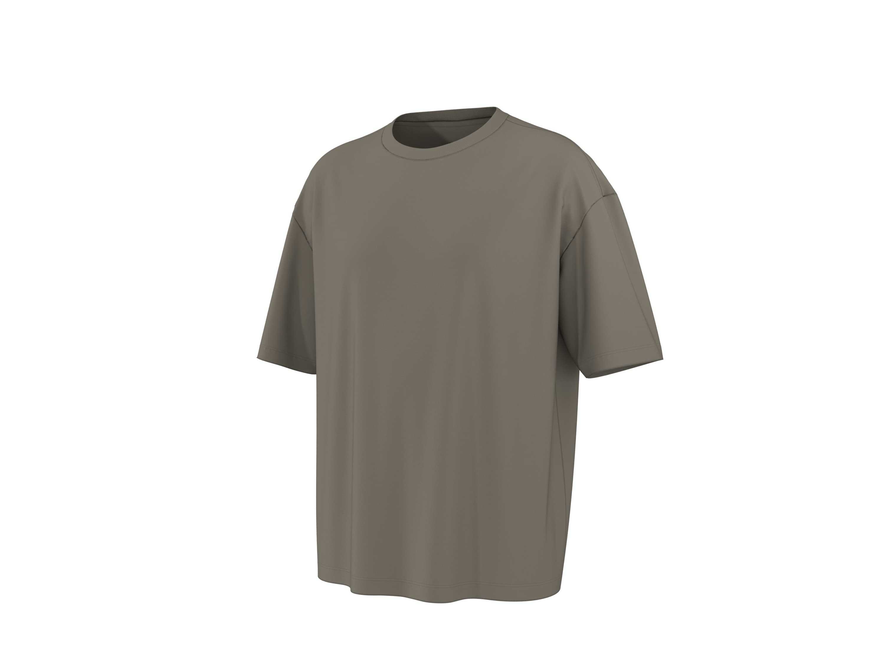 esmara Men Pánske oversize tričko (hnedá, S (44/46))