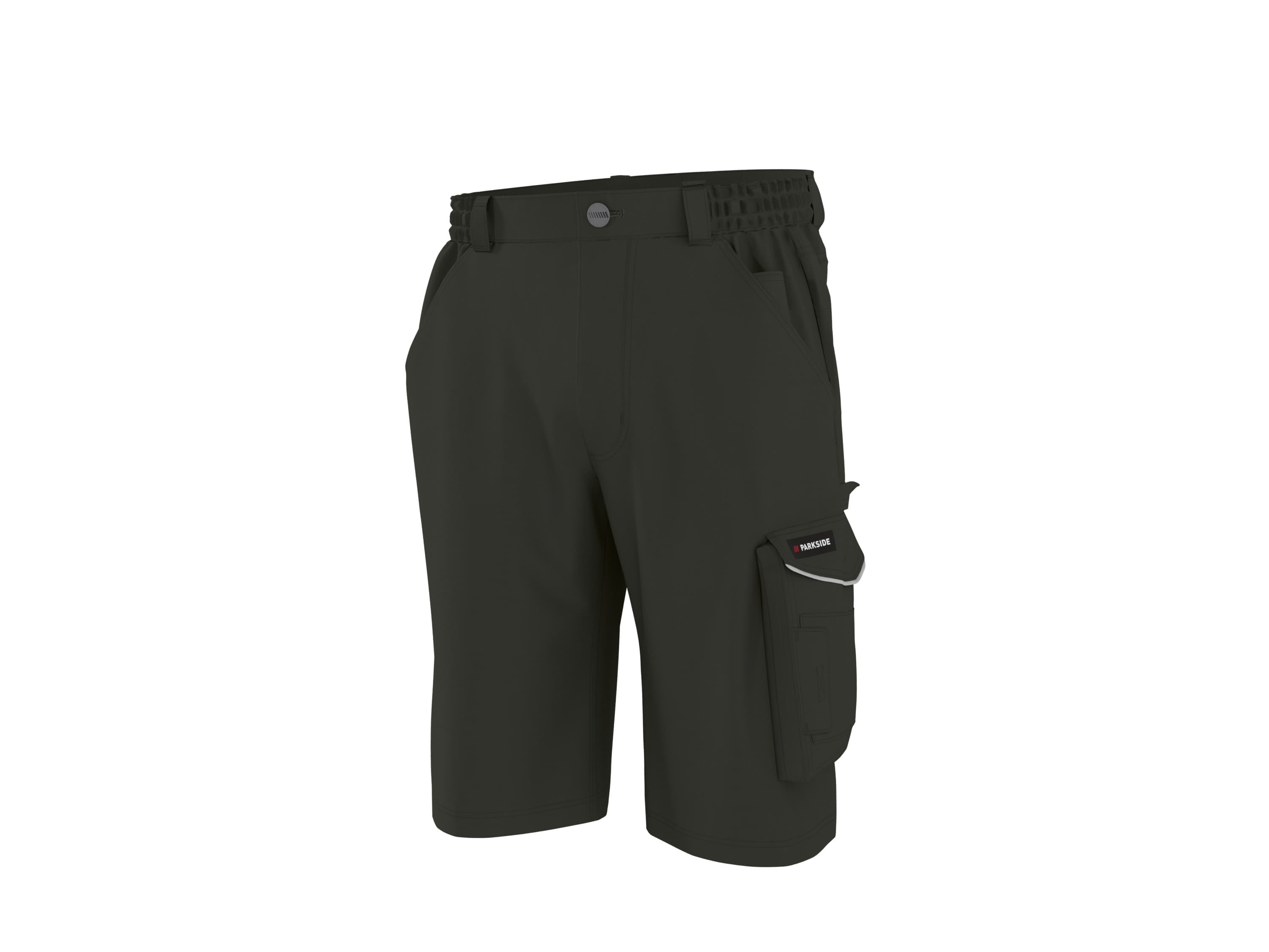 PARKSIDE® Pánske strečové pracovné bermudy (zelená, 48)