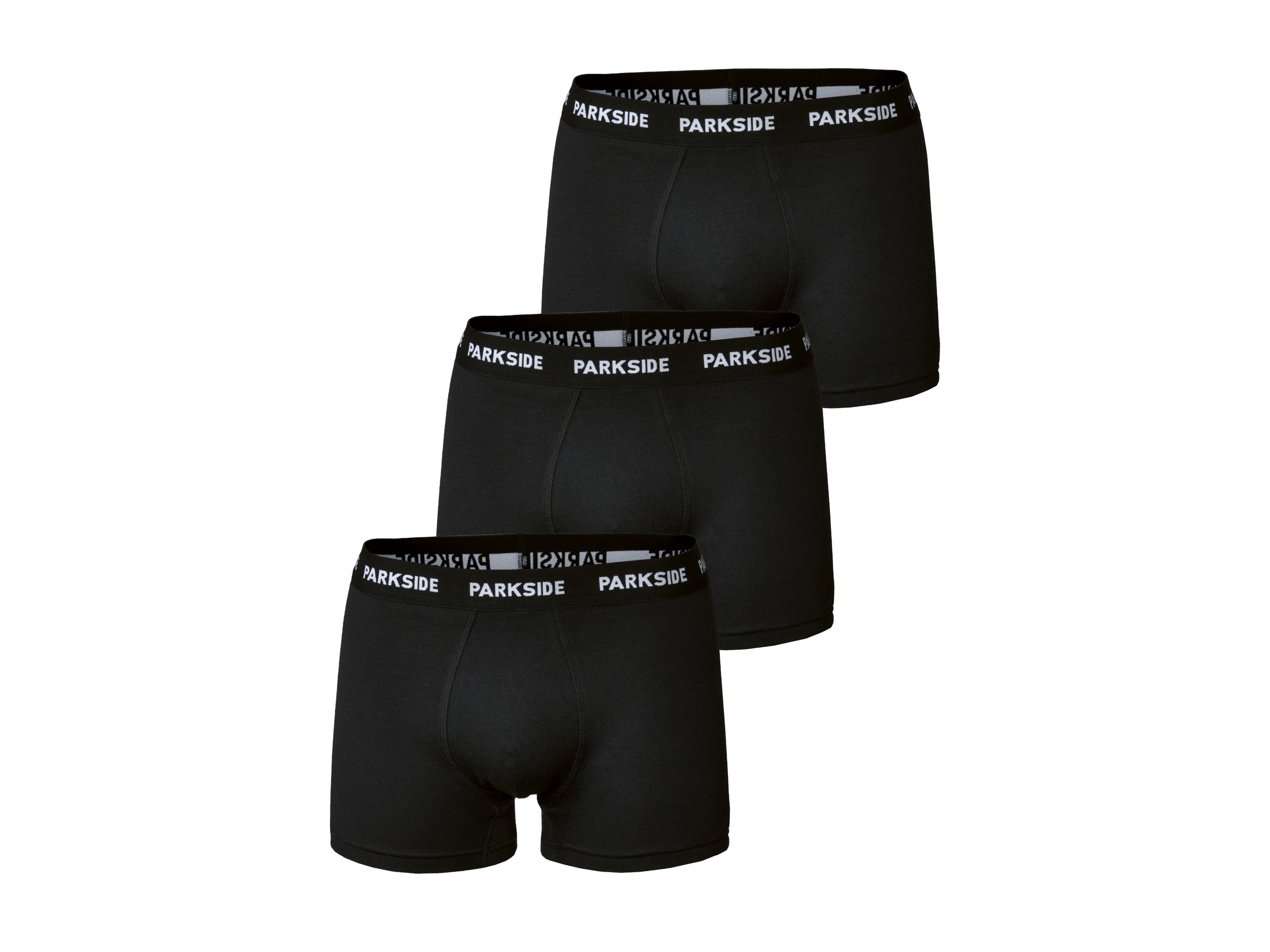 PARKSIDE® Pánske boxerky, 3 kusy (čierna, 4/S)